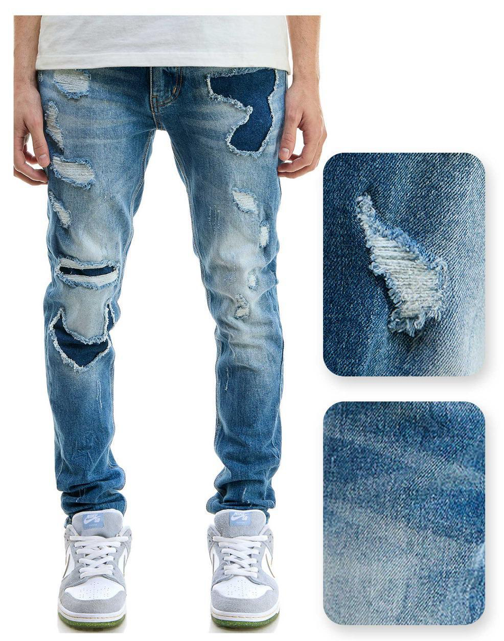 Mens shops patched skinny jeans