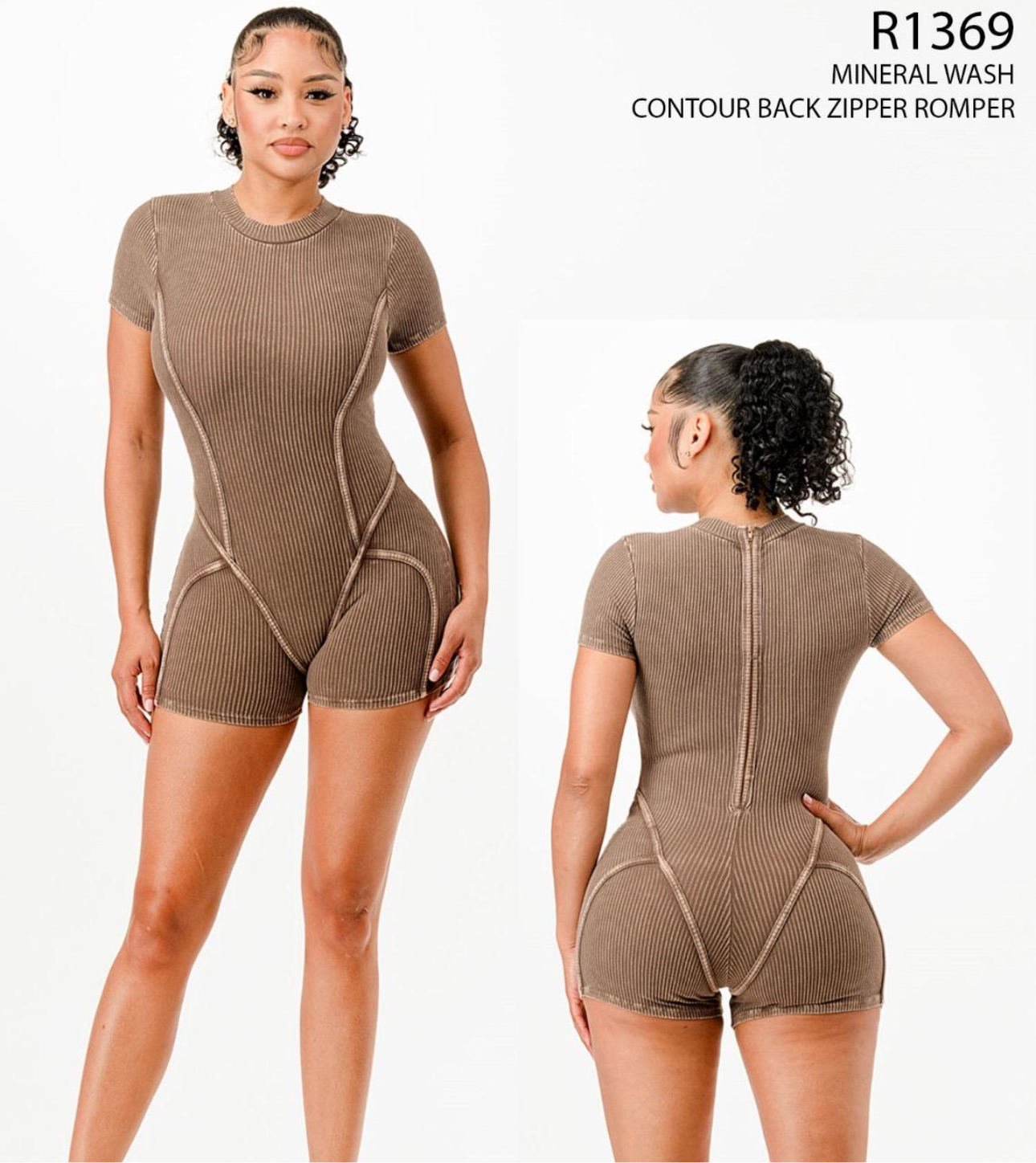 Contour back romper