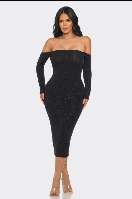 High power midi dress