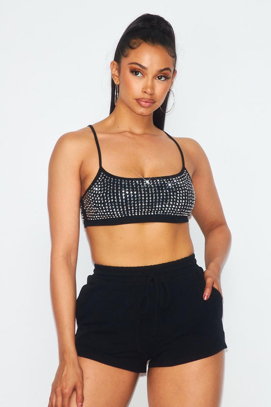 Black short set