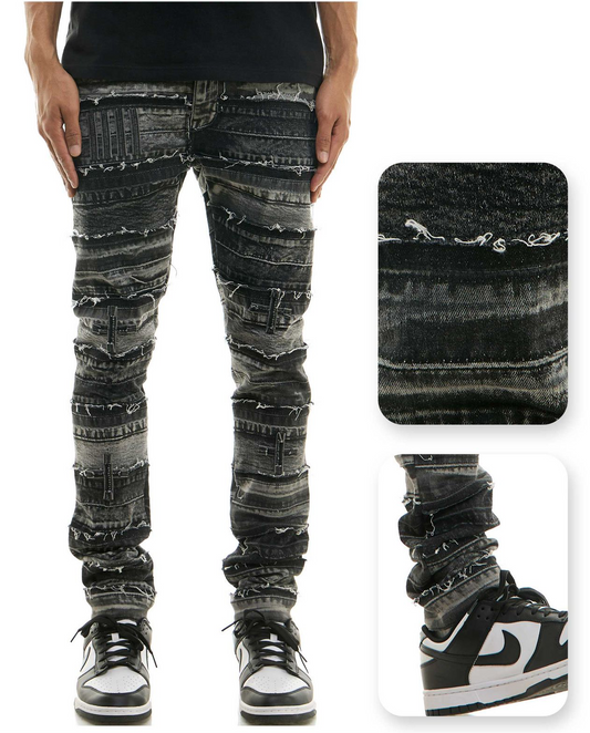 BLACK
LAYERED SKINNY JEANS
SKINNY FIT