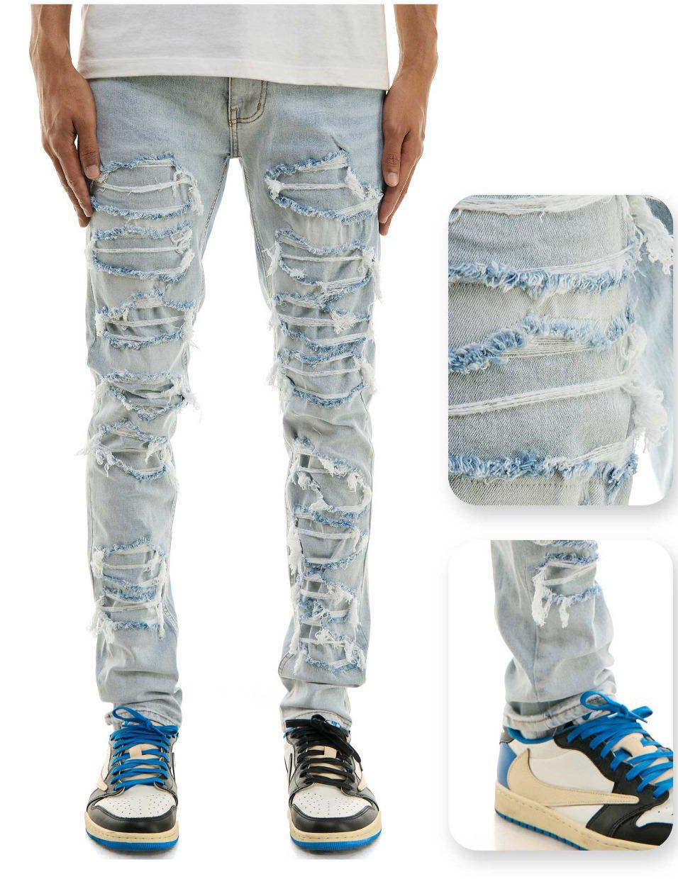 BLUE
UNDER PATCHED SKINNY JEANS
SKINNY FIT