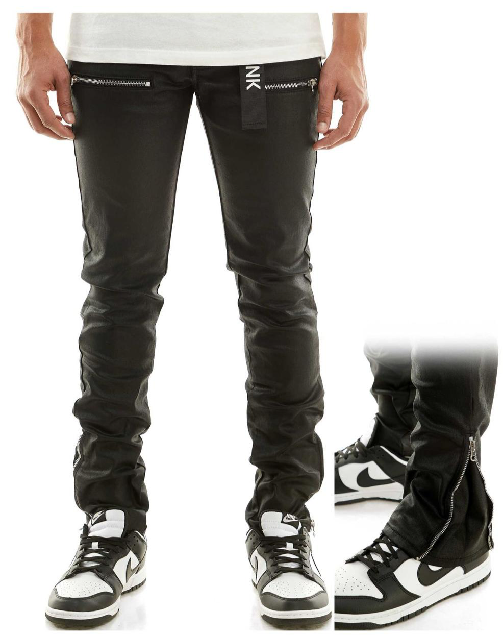 BLACK
WAXED JEANS
SKINNY FIT