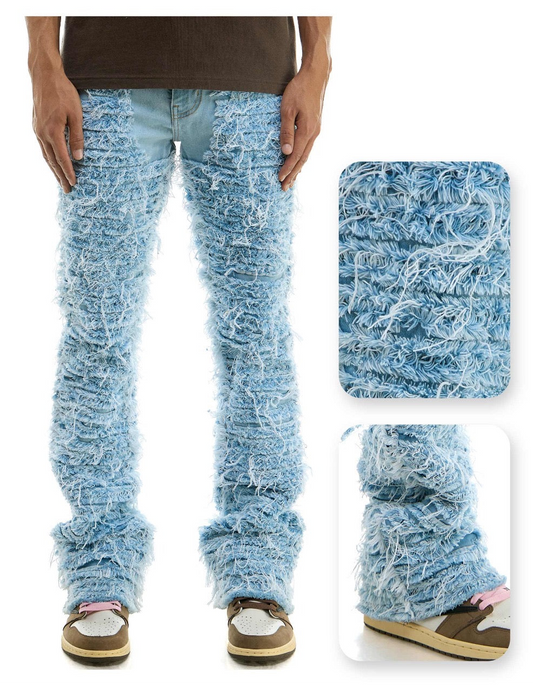 Blue Distressed skinny jeans